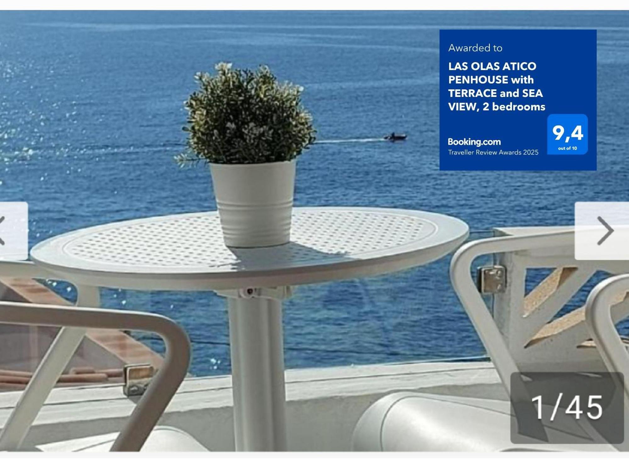 La Caleta  Las Olas Atico Penhouse With Terrace And Sea View, 2 Bedrooms מראה חיצוני תמונה